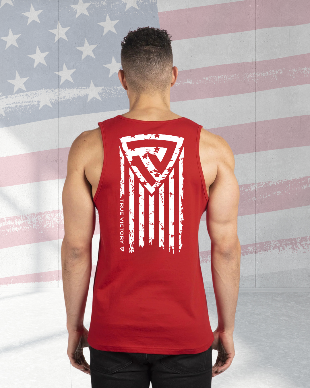Men's Red White & True Tank