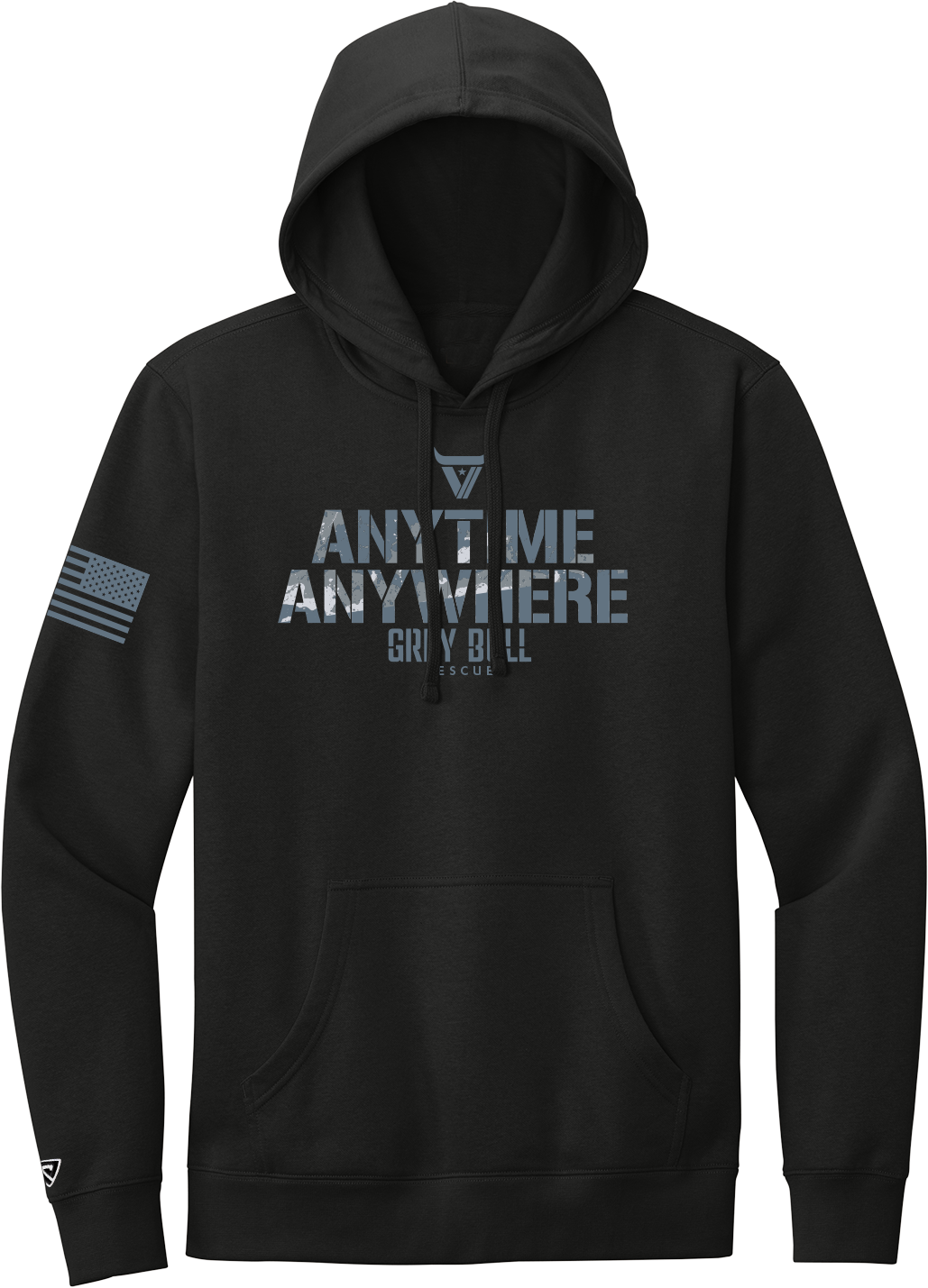Grey Bull Rescue Anytime Camo Hoodie