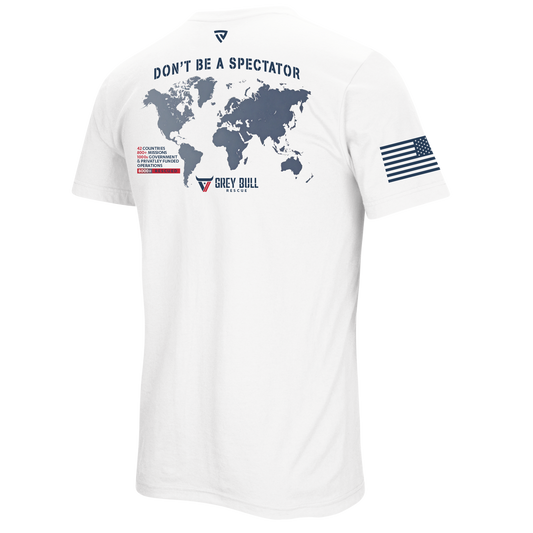 Grey Bull Rescue No Spectators Tee