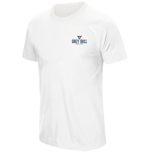 Grey Bull Rescue No Spectators White Tee