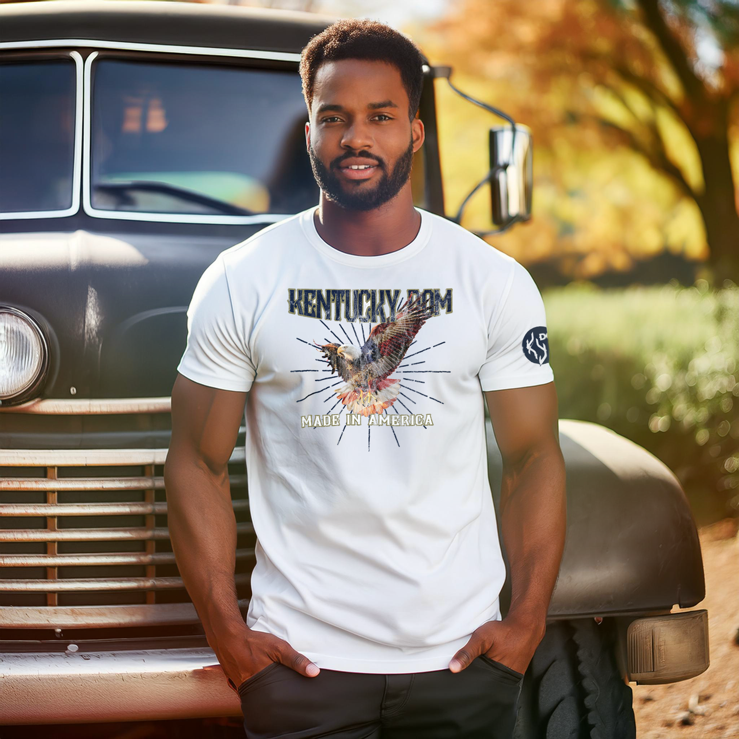 Kentucky Dom Made In America White Tee