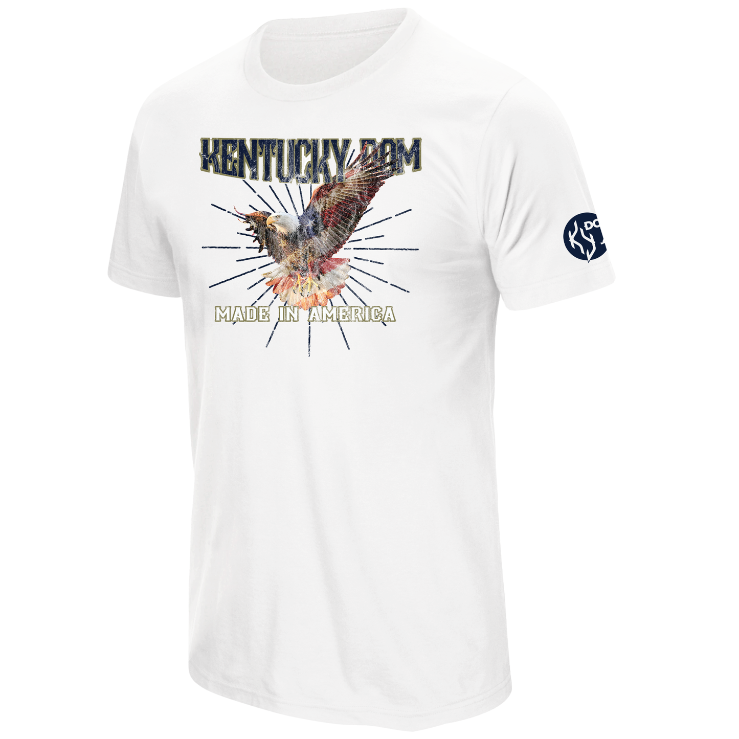 Kentucky Dom Made In America White Tee