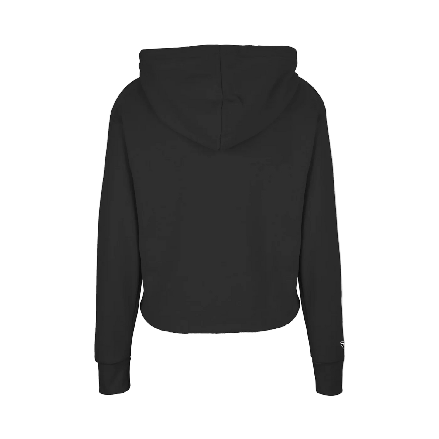 Black hoodie on a light gray background