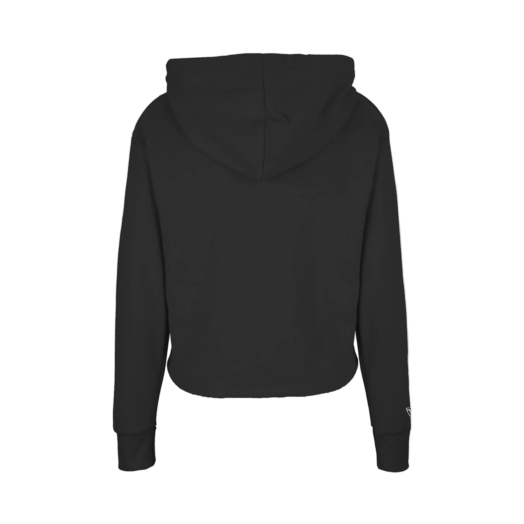 Black hoodie on a light gray background