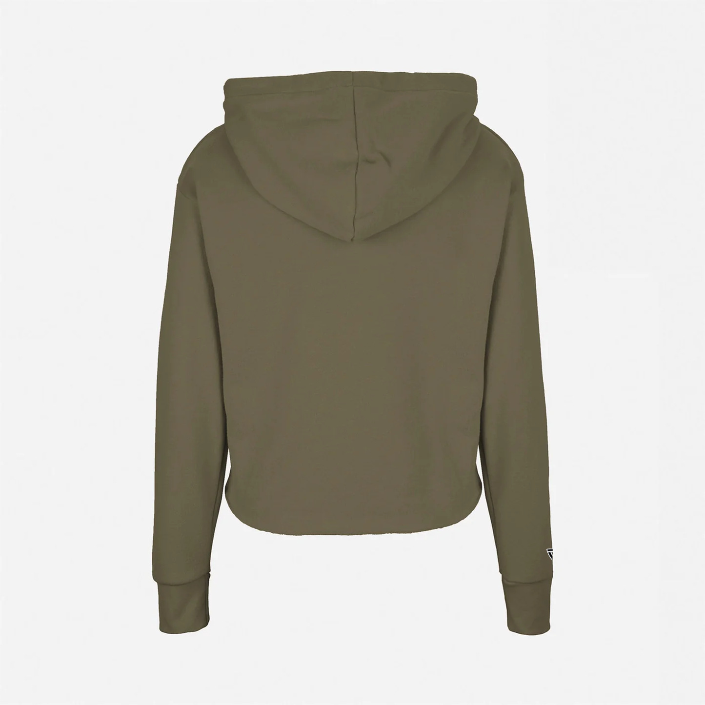 Trench Green Camo Cropped Pullover Hoodie