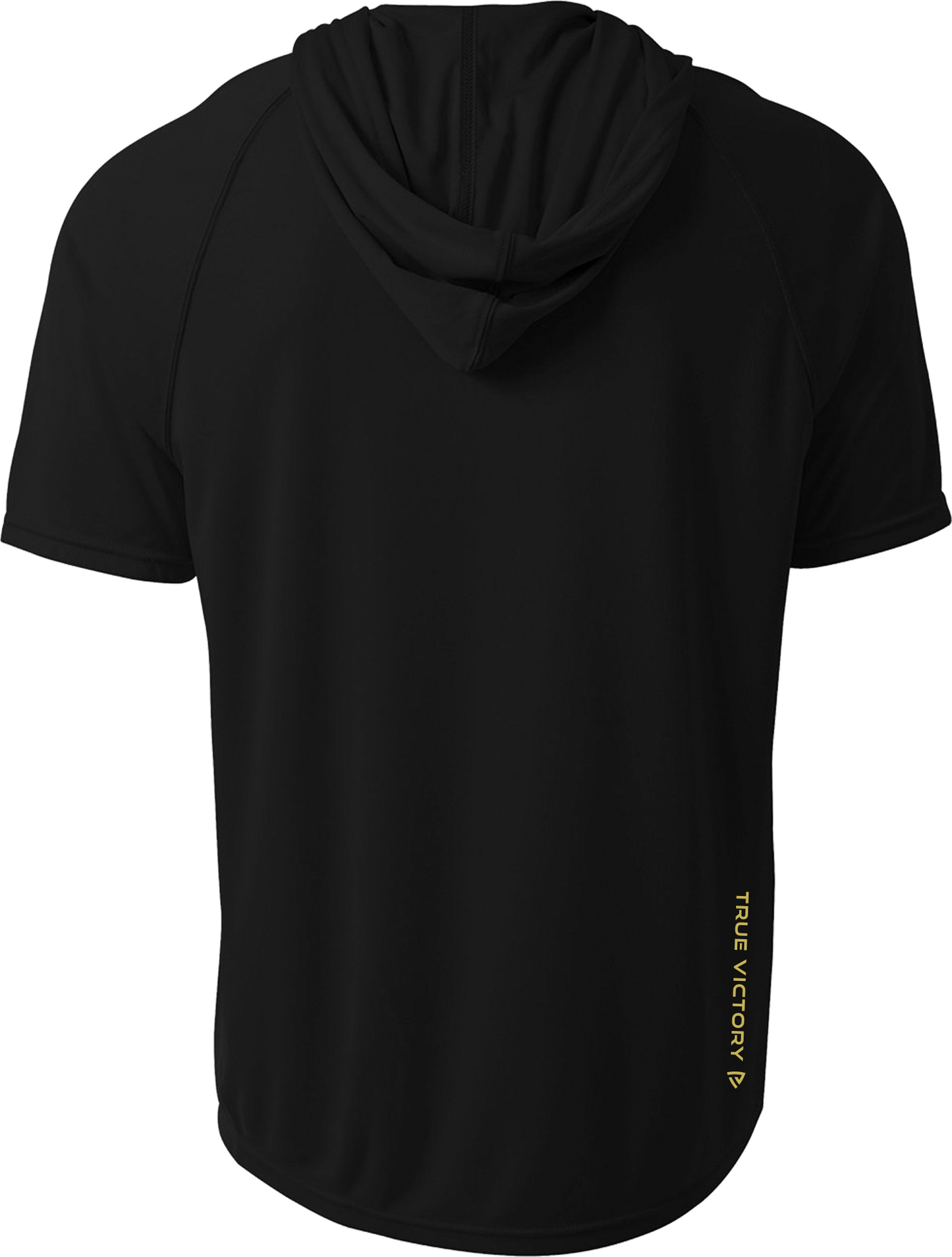No Excuses Black Short Sleeve Hoodie