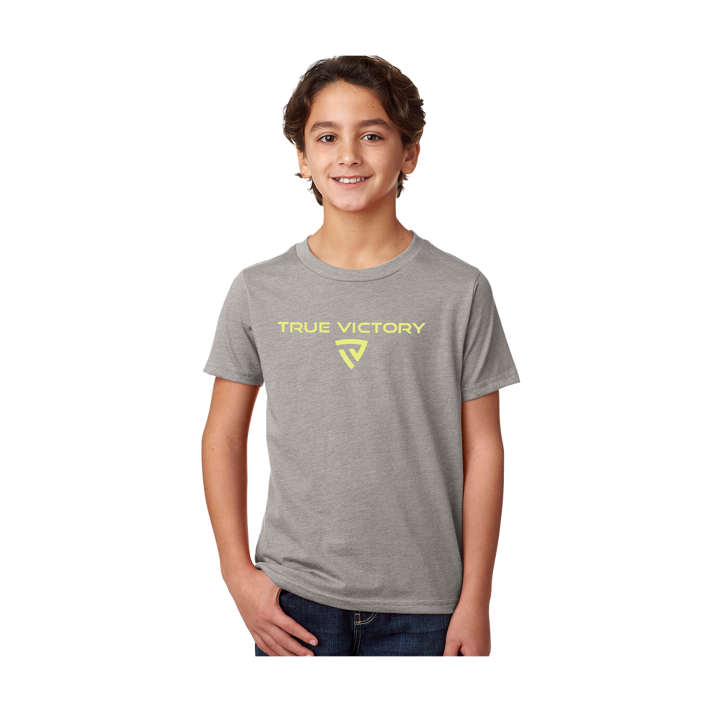 Youth Victorious Dark Heather Gray Tee