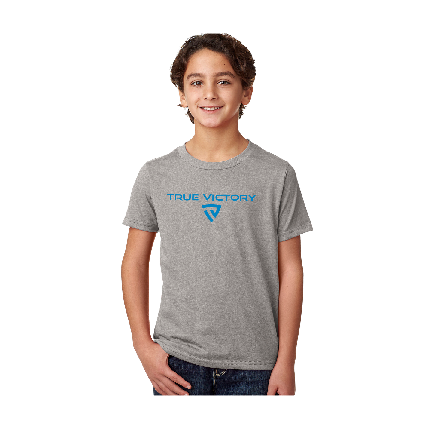 Youth Victorious Dark Heather Gray Tee