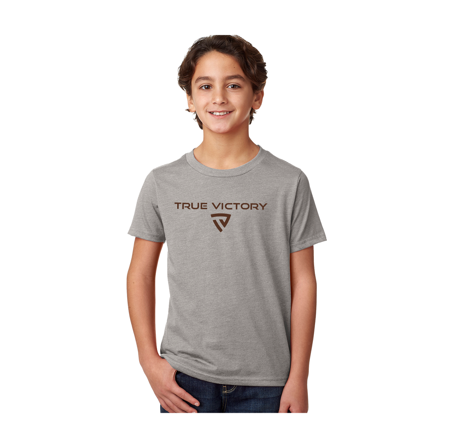 Youth Victorious Dark Heather Gray Tee