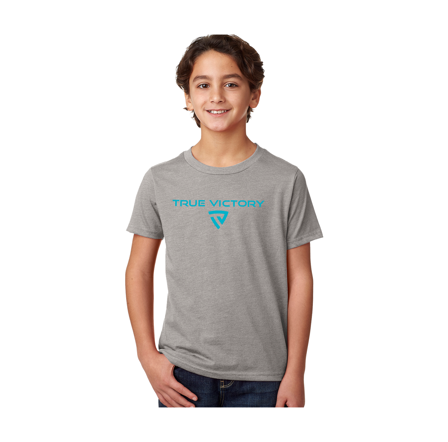 Youth Victorious Dark Heather Gray Tee
