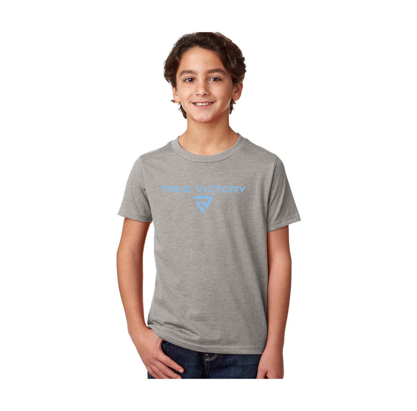 Youth Victorious Dark Heather Gray Tee
