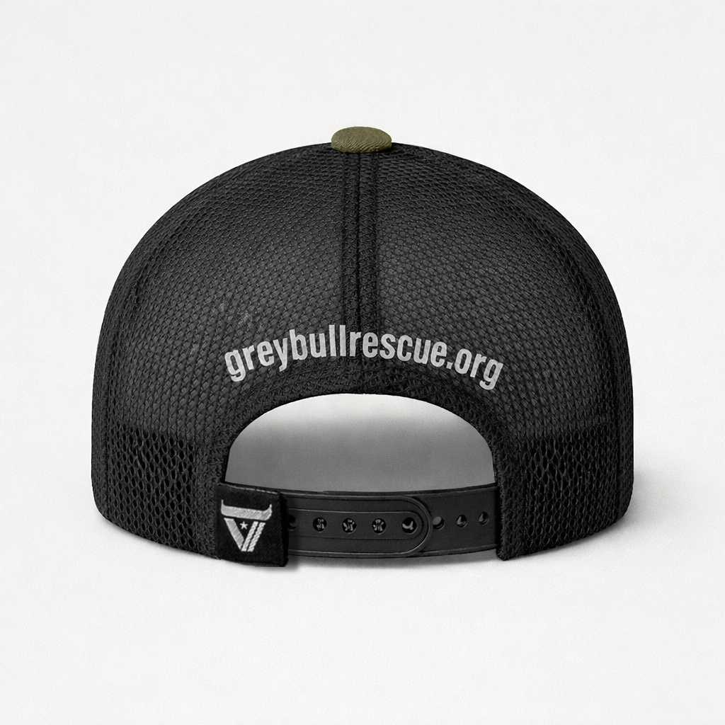 Grey Bull Rescue Trucker Hat