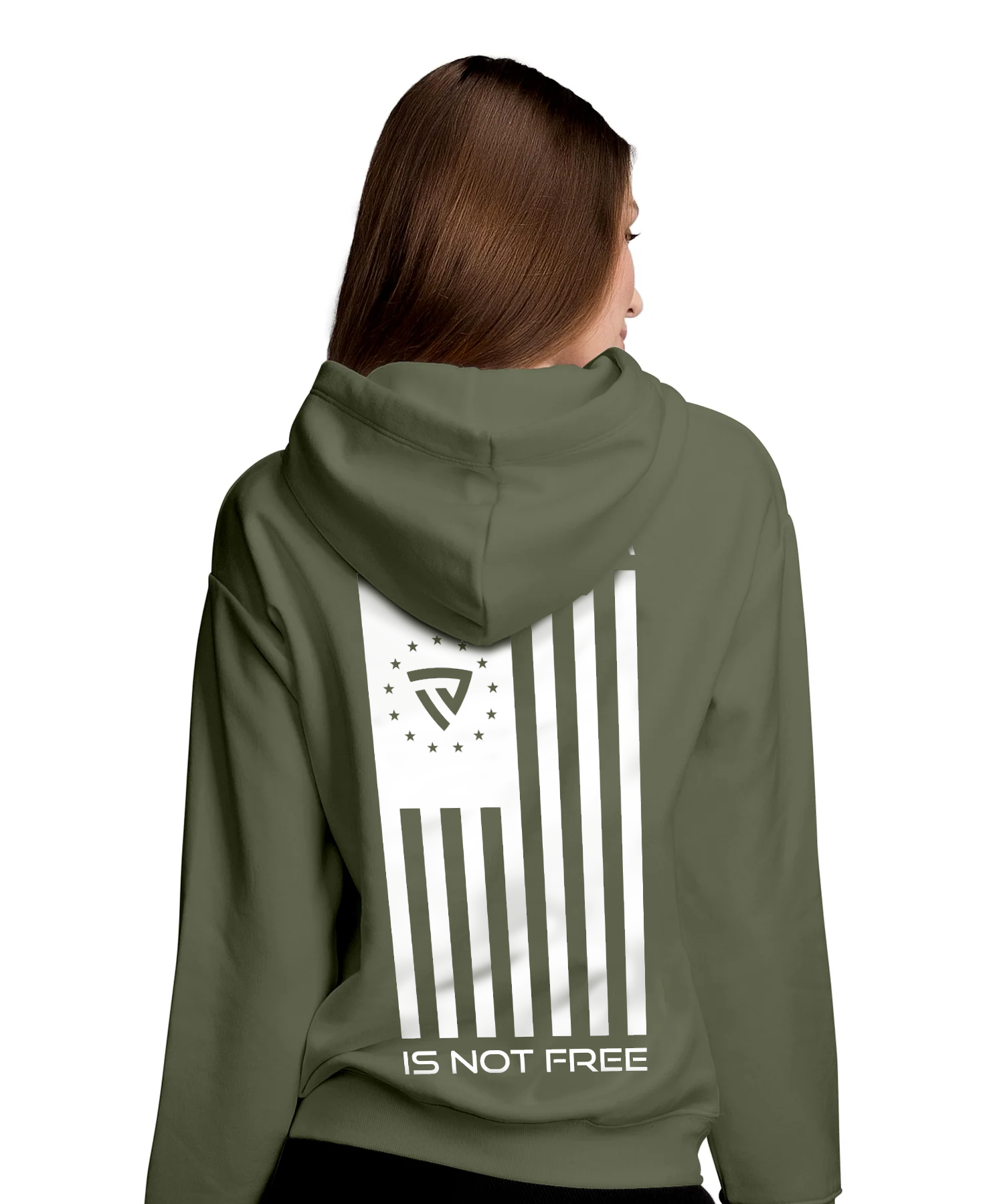 Women's Freedom Is Not Free X PS20 Military Green Hoodie