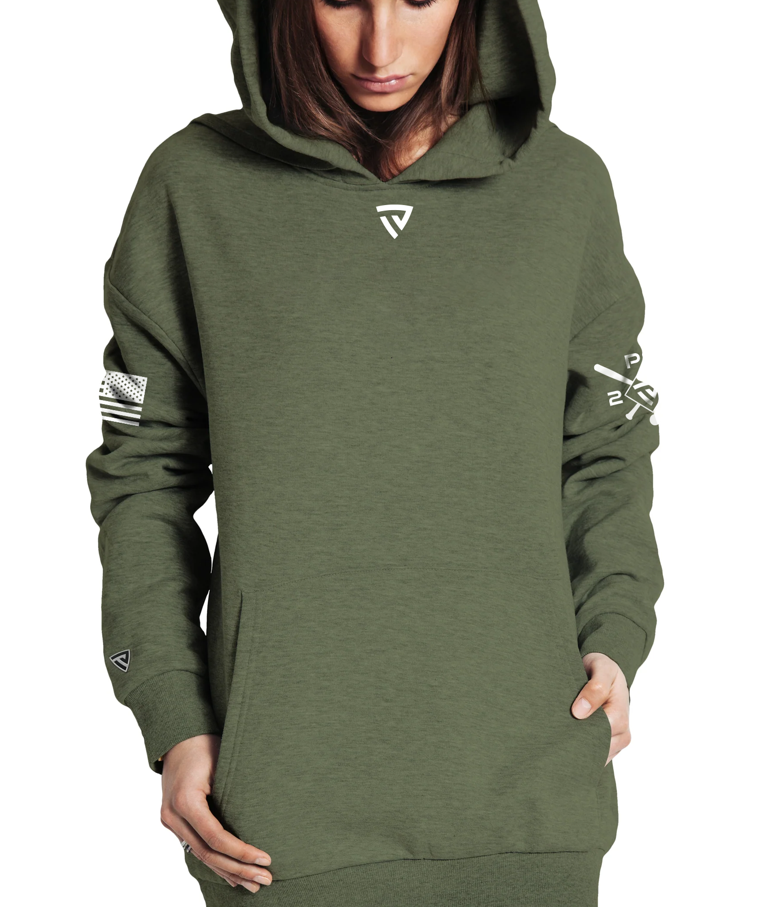 Women's Freedom Is Not Free X PS20 Military Green Hoodie