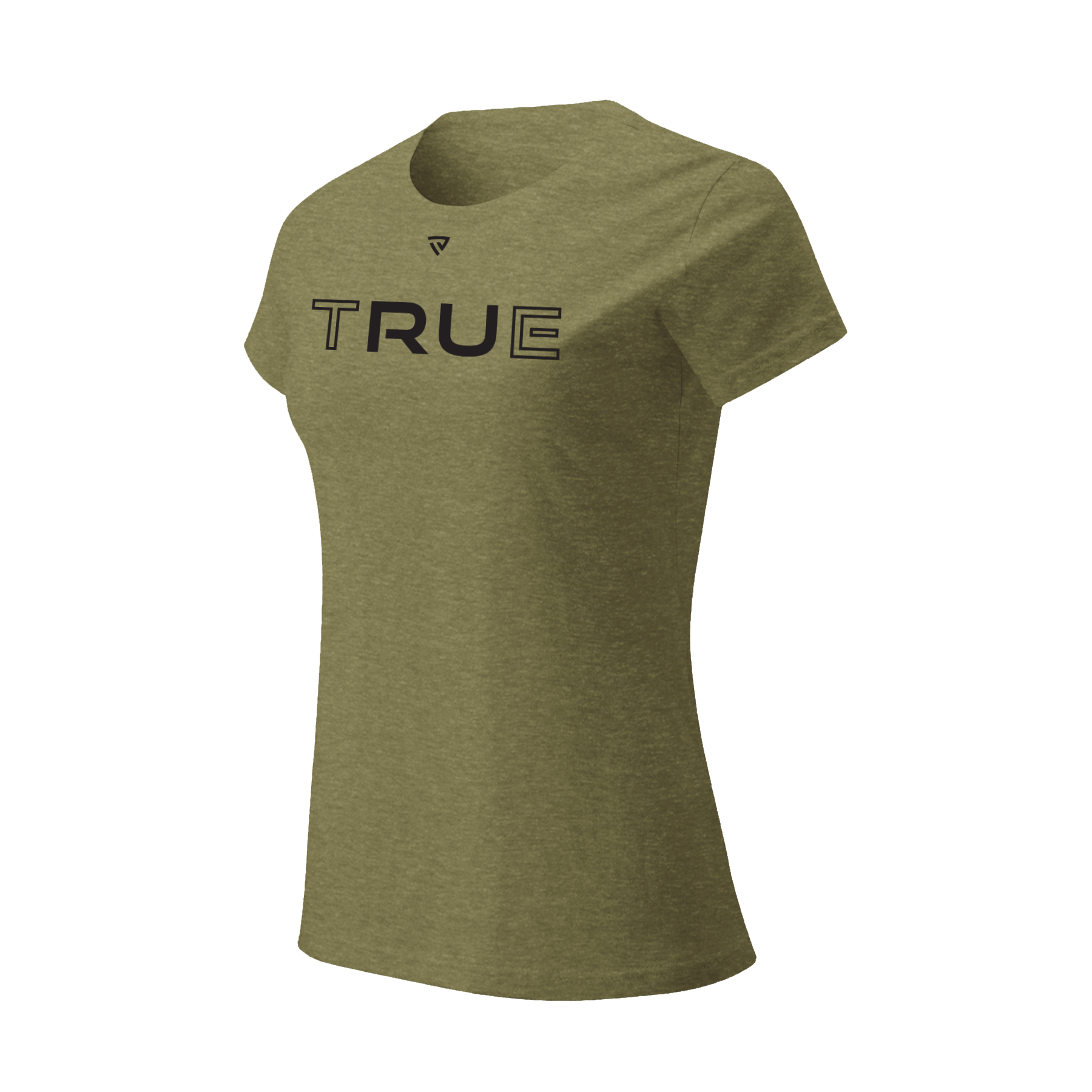 Women's RU TRUE Military Green Tee