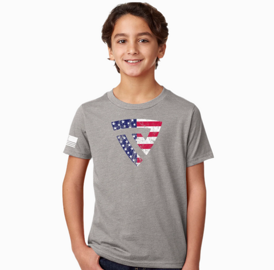 Youth Stars and Stripes RWB Tee