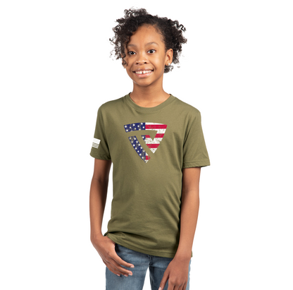 Youth Stars and Stripes RWB Tee