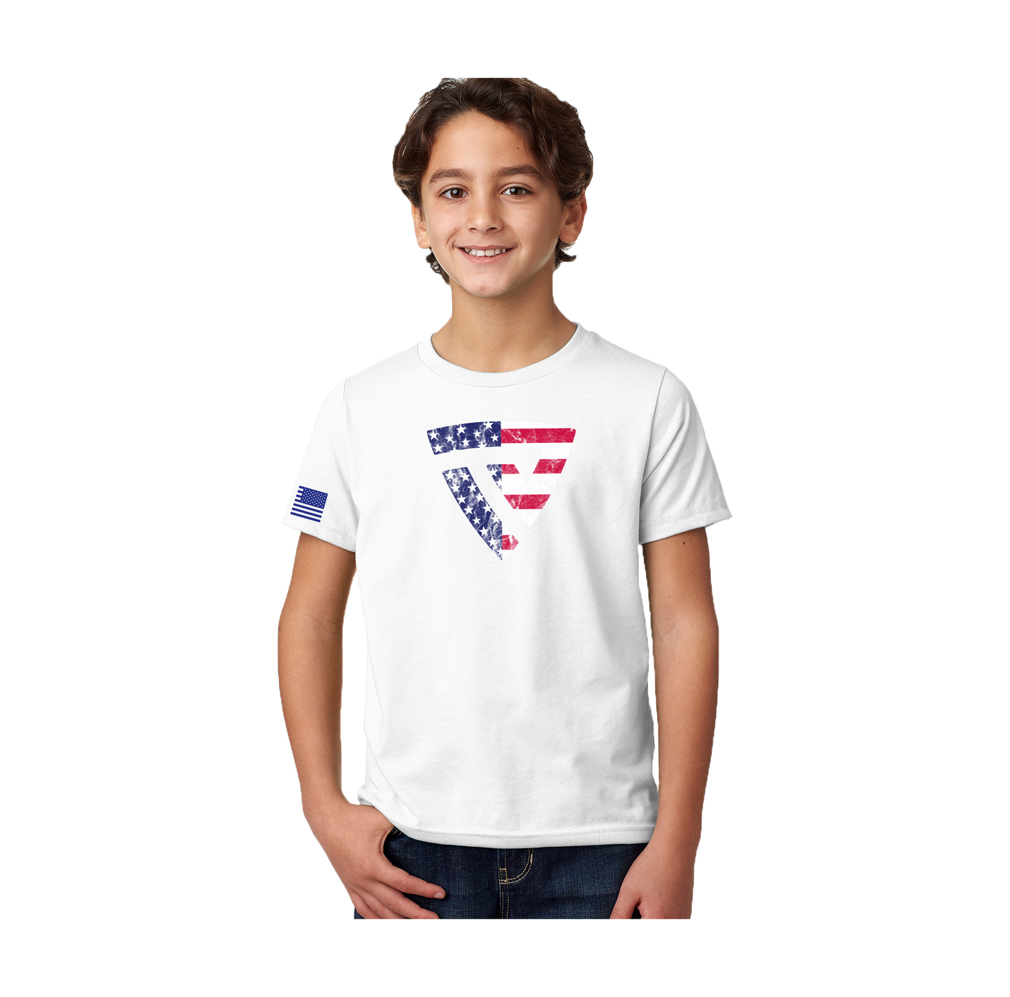 Youth Stars and Stripes RWB Tee