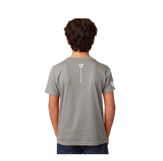 Youth Five & Thrive Dark Heather Gray Tee