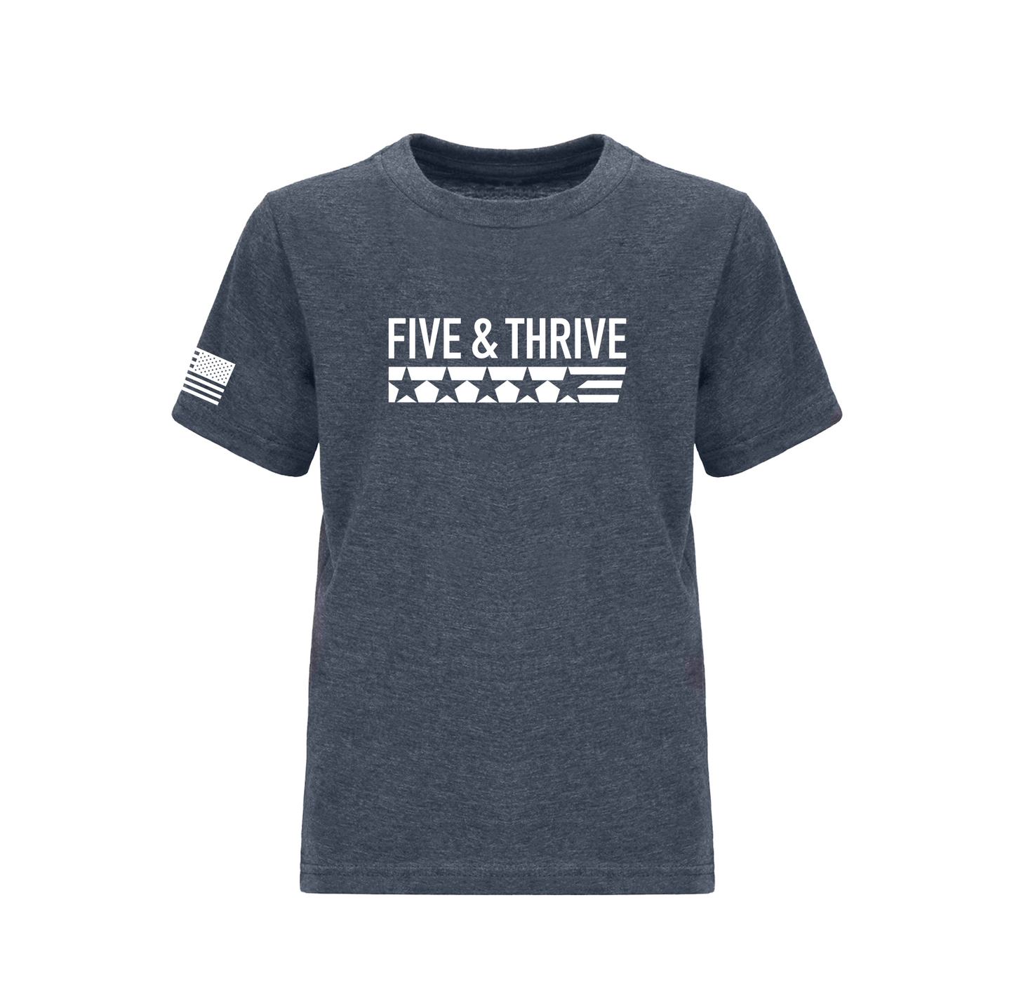 Youth Five & Thrive Midnight Navy Tee