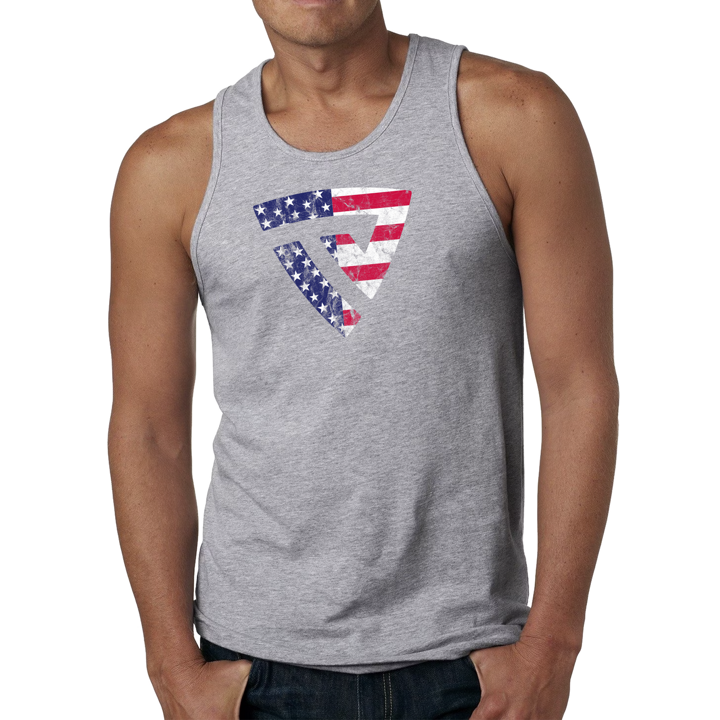 Men's Stars and Stripes RWB Tank