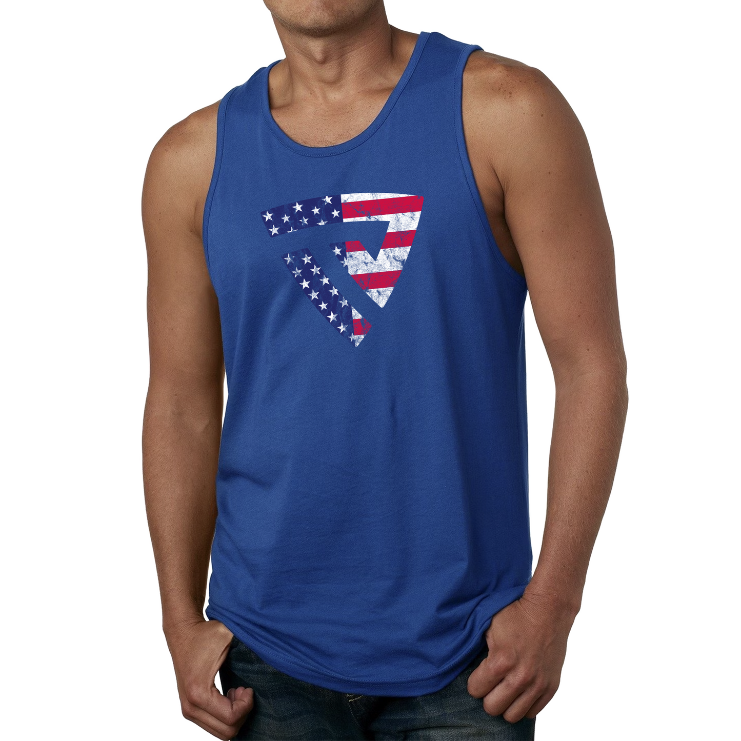 Men's Stars and Stripes RWB Tank