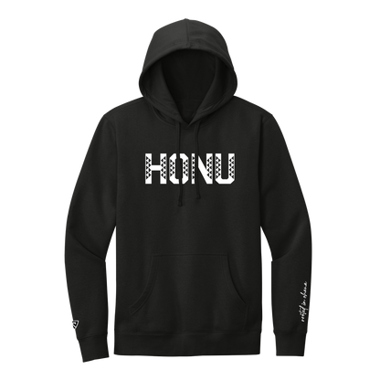 Honu Volleyball Tribal Black Hoodie