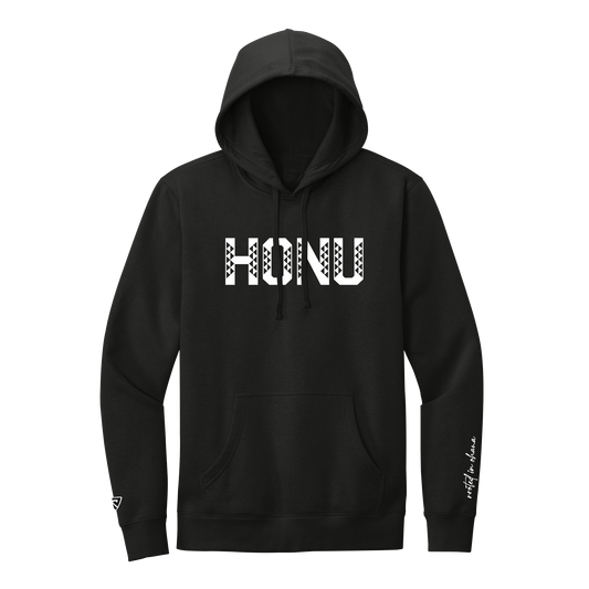 Honu Volleyball Tribal Black Hoodie