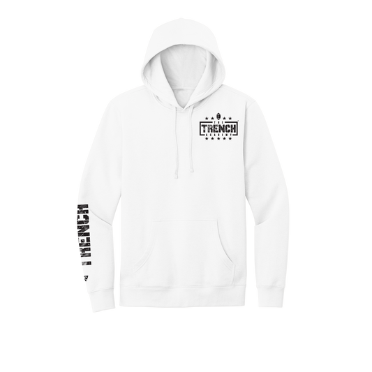 Trench Patch White Hoodie