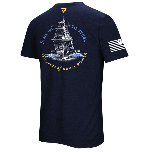 Navy 250th Birthday Navy Tee