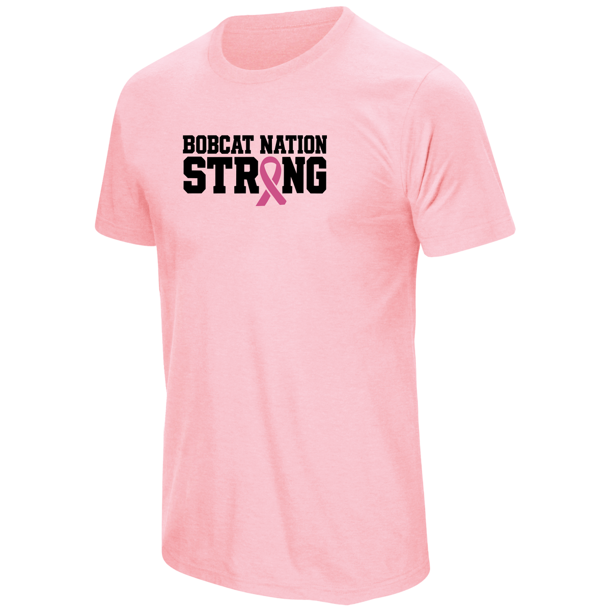 Youth Explorer Bobcats Pink Ribbon Tee