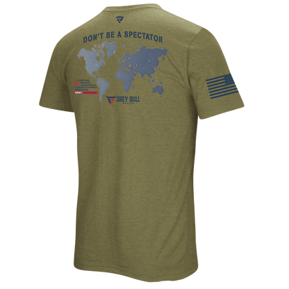 Grey Bull Rescue No Spectators Tee