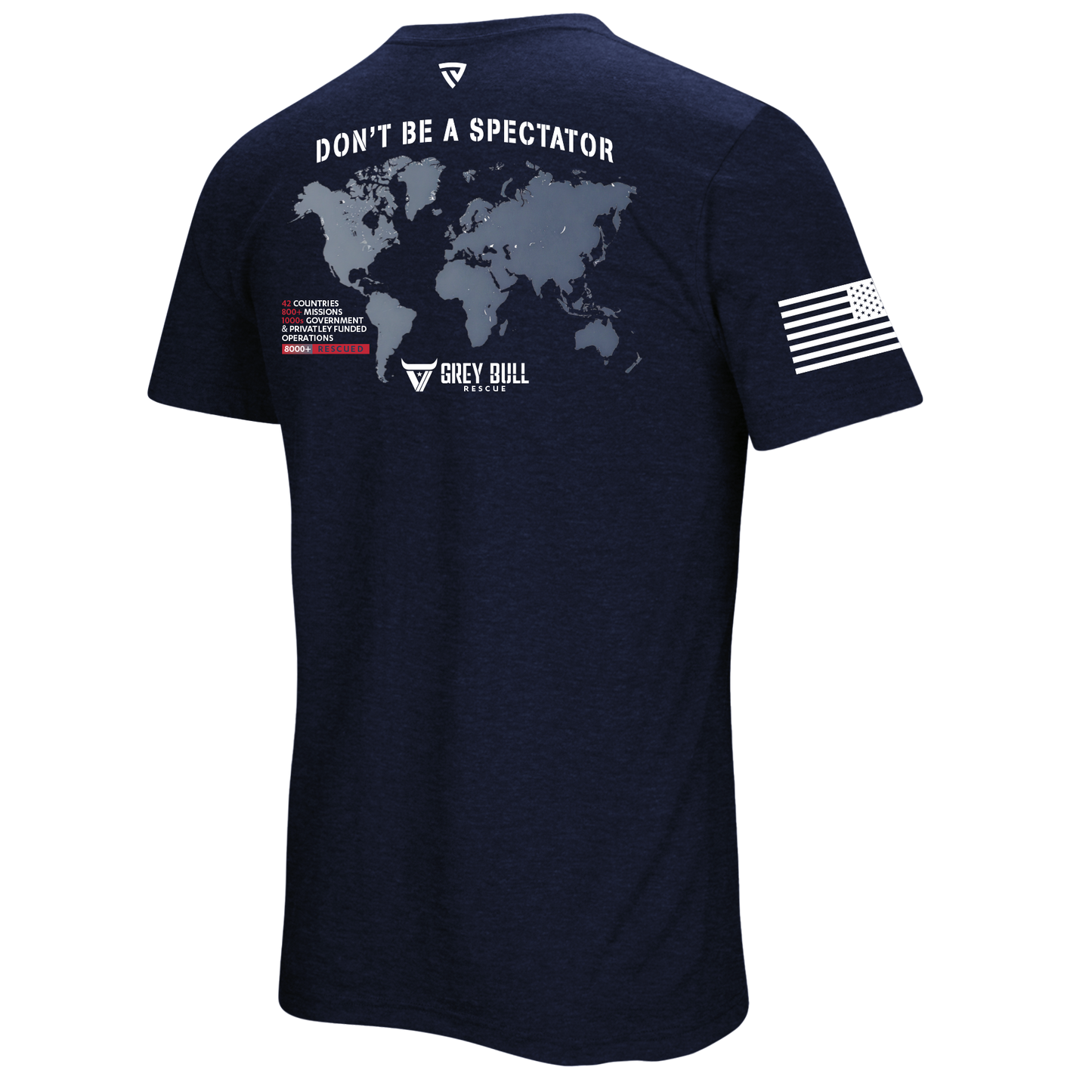 Grey Bull Rescue No Spectators Tee