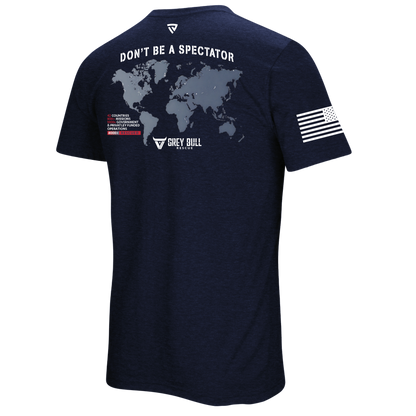 Grey Bull Rescue No Spectators Tee