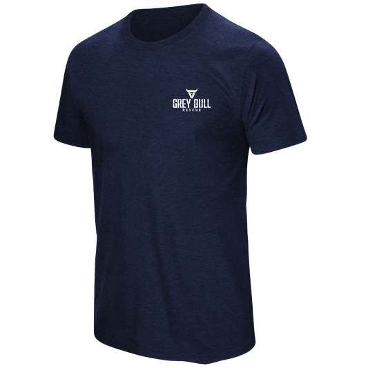 Grey Bull Rescue No Spectators Navy Tee