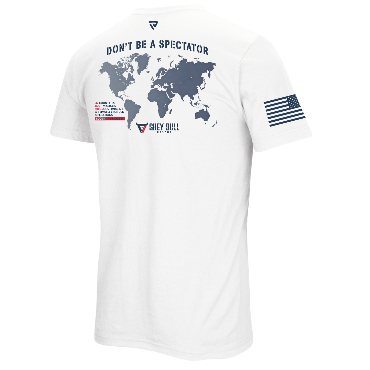 Grey Bull Rescue No Spectators Tee