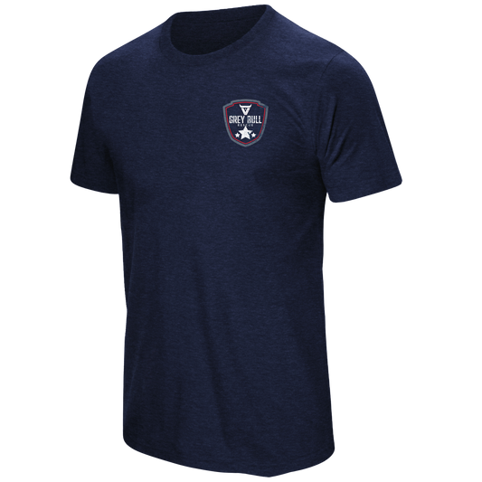 Grey Bull Rescue Shield Navy Tee
