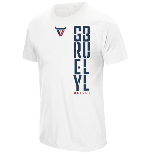 Grey Bull Rescue Vertical Ascent White Tee