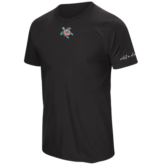 Honu Volleyball Turtle Black Tee