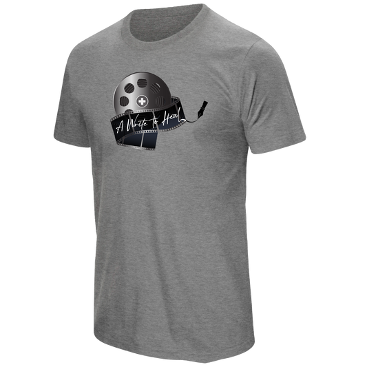 A Write to Heal Dark Heather Gray Tee