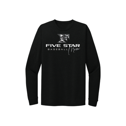 Five Star Baseball Camo (Mom) Long Sleeve Tee
