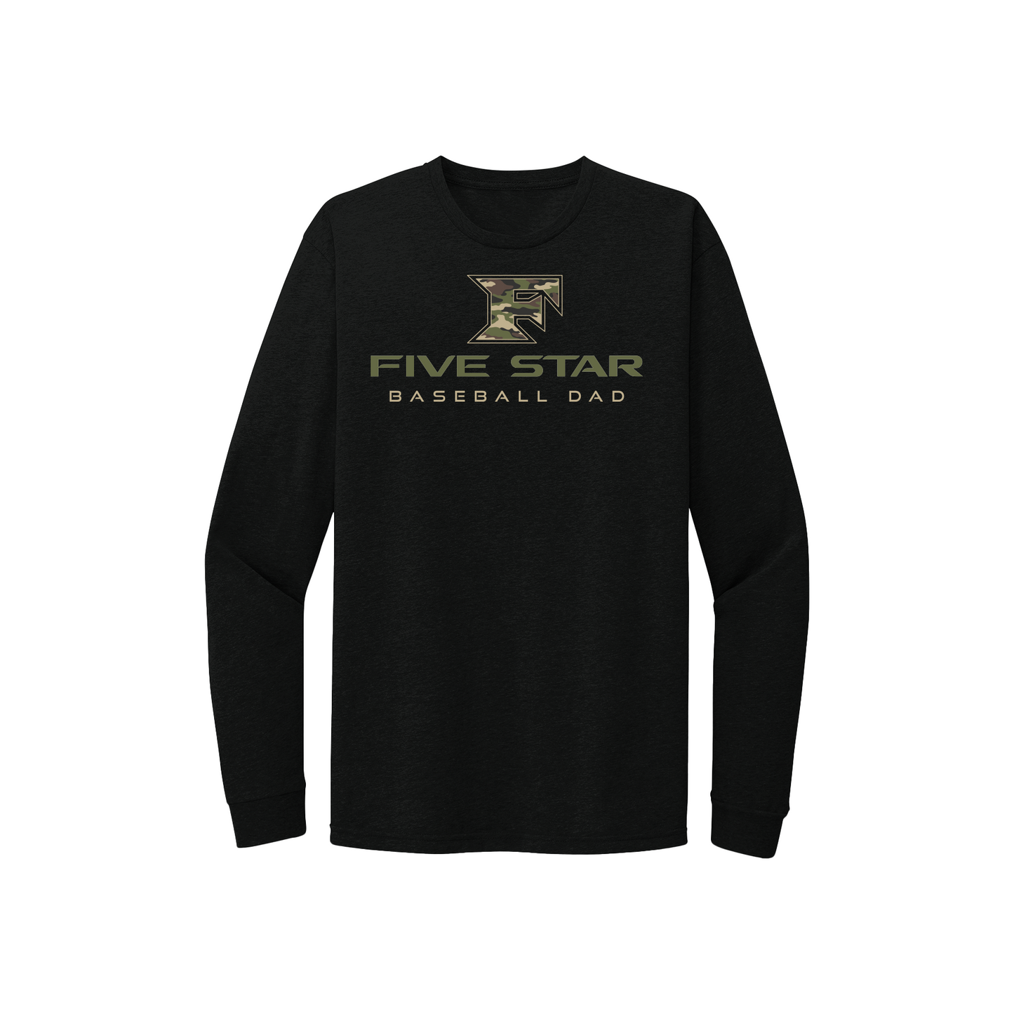 Five Star Baseball Camo (Dad) Long Sleeve Tee