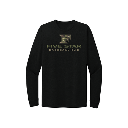 Five Star Baseball Camo (Dad) Long Sleeve Tee