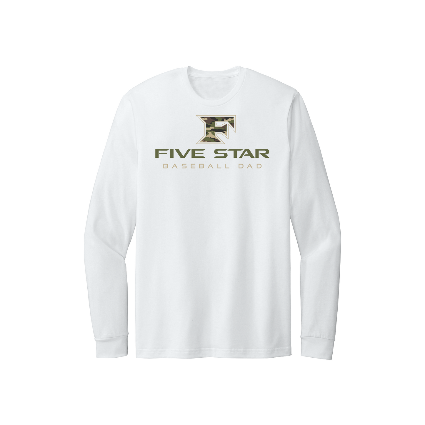 Five Star Baseball Camo (Dad) Long Sleeve Tee