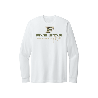 Five Star Baseball Camo (Mom) Long Sleeve Tee