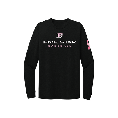 Five Star Pink Ribbon Long Sleeve Tee