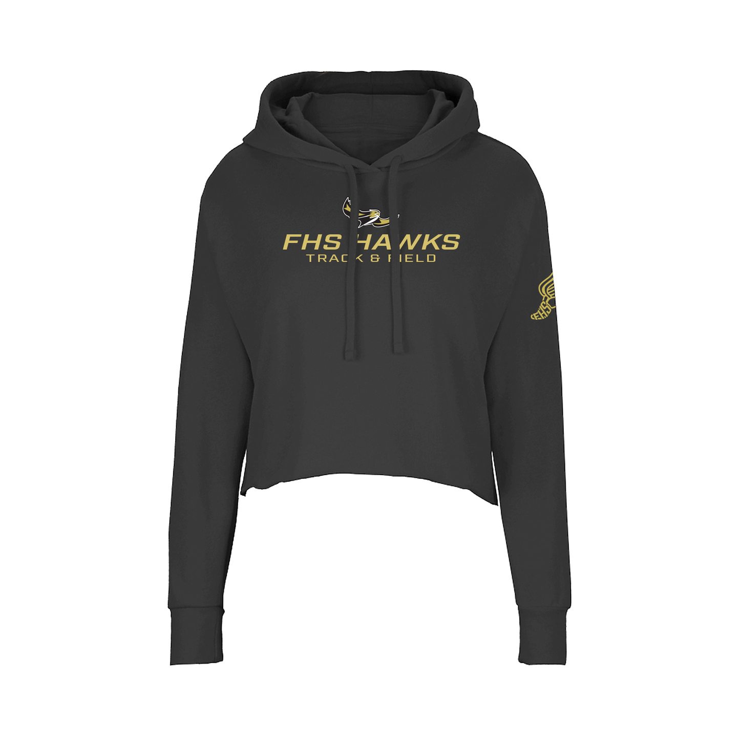 Women's FHS Track & Field Cropped Pullover Hoodie