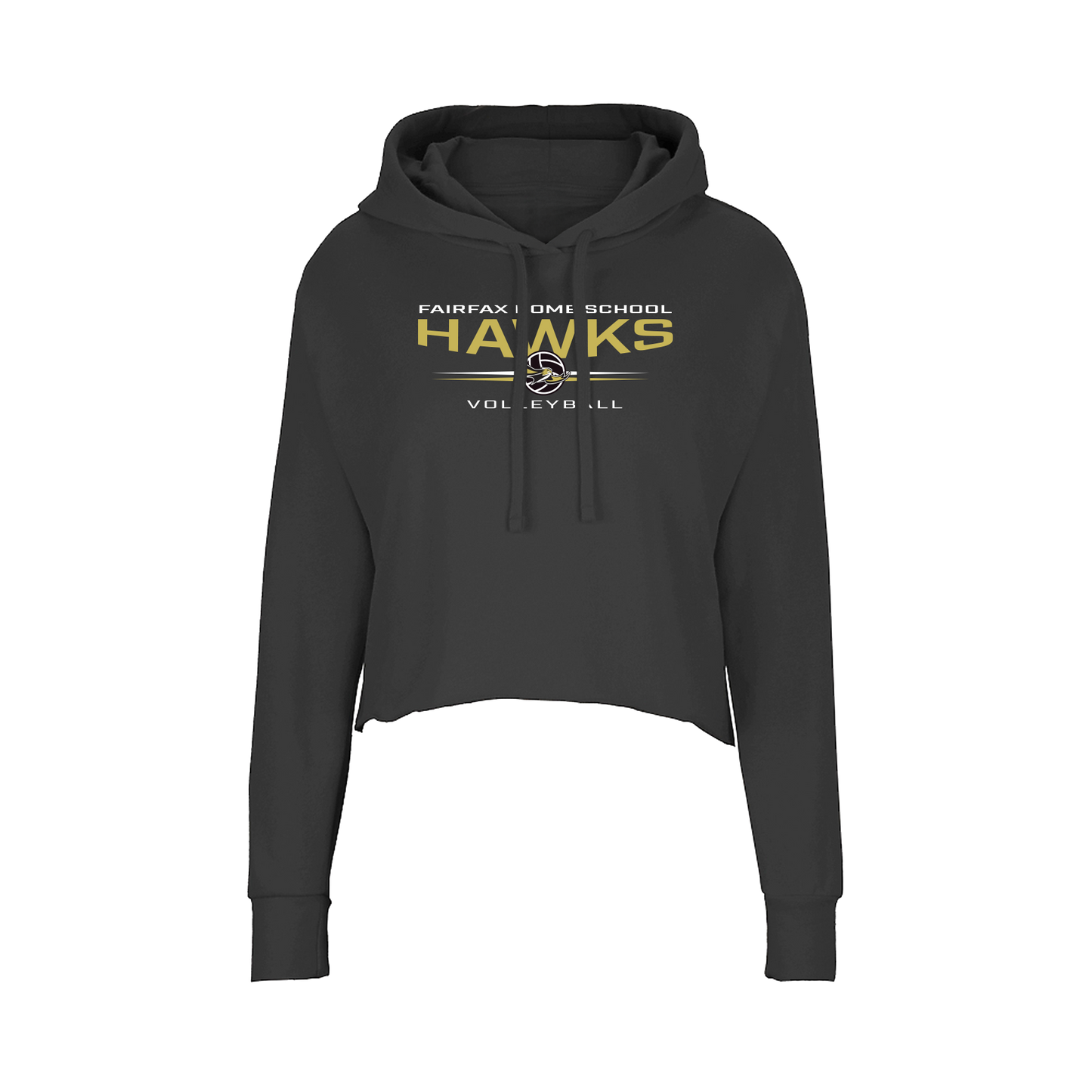 Women's FHS Volleyball Cropped Pullover Hoodie