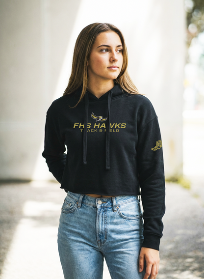 Women's FHS Track & Field Cropped Pullover Hoodie