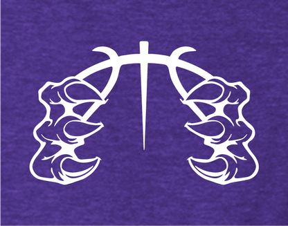 FHS Go Hawks Purple Basketball Tee